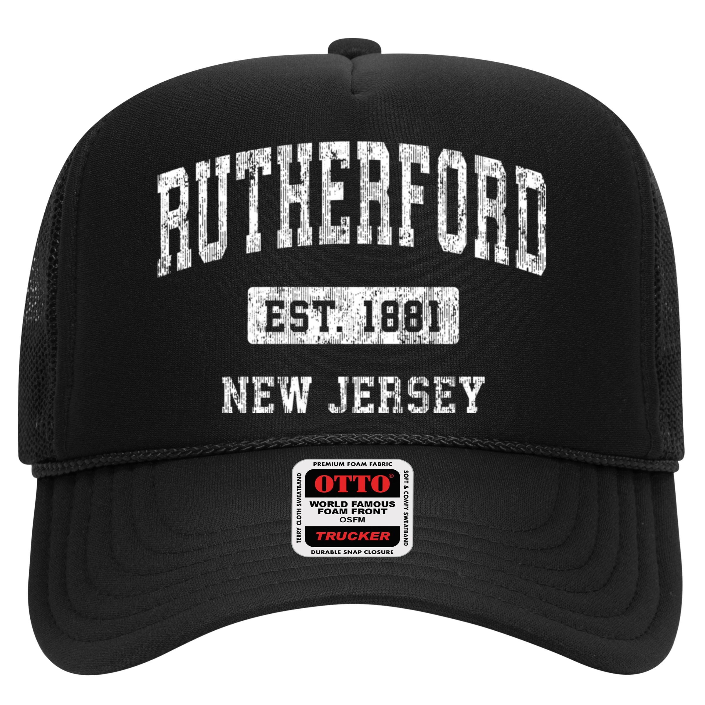 Rutherford New Jersey Nj Vintage Sports Established Design Hat