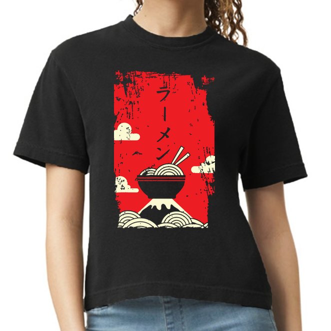 Ramen Noodles Japanese Art Comfort Colors Boxy T-Shirt