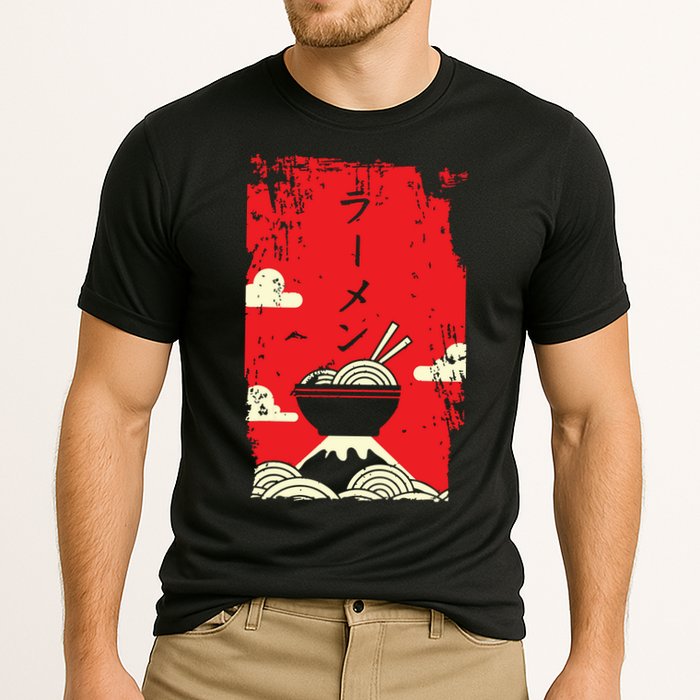 Ramen Noodles Japanese Art Cooling Performance Crew T-Shirt