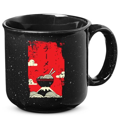Ramen Noodles Japanese Art 15oz Campfire Ceramic Mug