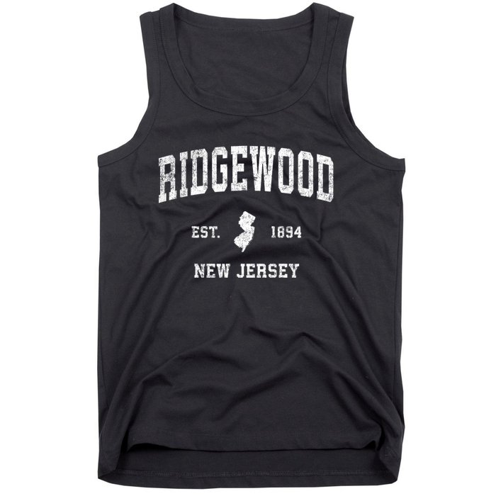 Ridgewood New Jersey Nj Vintage Sports Tank Top