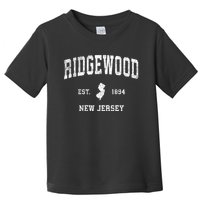 Ridgewood New Jersey Nj Vintage Sports Toddler T-Shirt