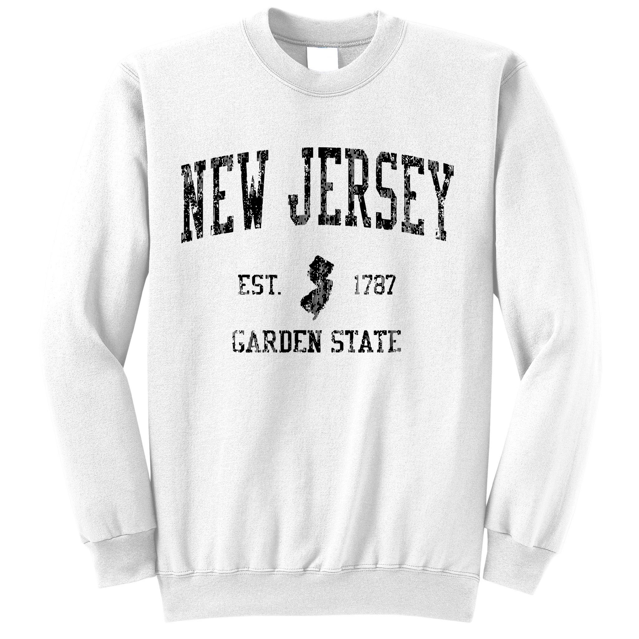 Retro New Jersey Nj T Vintage Sports Design Sweatshirt