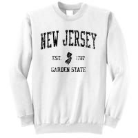 Retro New Jersey Nj T Vintage Sports Design Sweatshirt