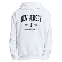 Retro New Jersey Nj T Vintage Sports Design Urban Pullover Hoodie