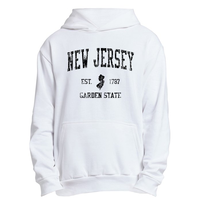 Retro New Jersey Nj T Vintage Sports Design Urban Pullover Hoodie