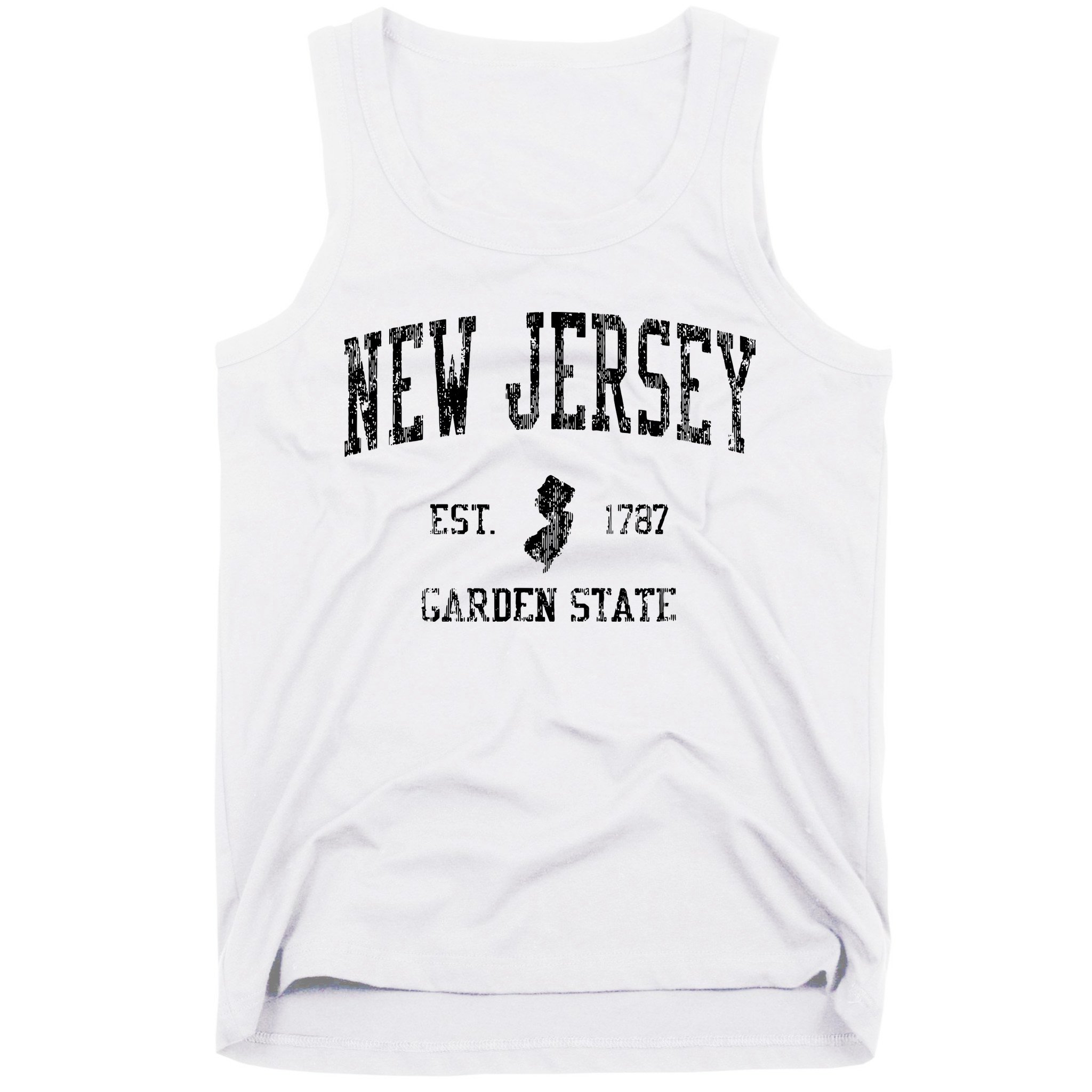 Retro New Jersey Nj T Vintage Sports Design Tank Top