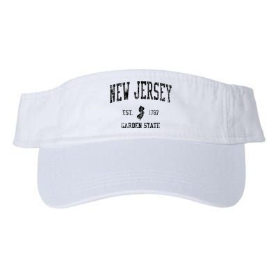 Retro New Jersey Nj T Vintage Sports Design Visor