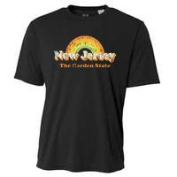 Retro New Jersey T Vintage 70s Nj Rainbow Design Cooling Performance Crew T-Shirt