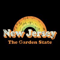 Retro New Jersey T Vintage 70s Nj Rainbow Design Apron