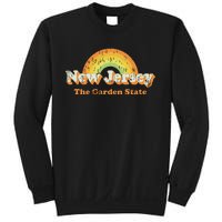 Retro New Jersey T Vintage 70s Nj Rainbow Design Sweatshirt