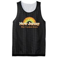 Retro New Jersey T Vintage 70s Nj Rainbow Design Mesh Reversible Basketball Jersey Tank