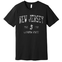 Retro New Jersey Nj T Vintage Sports Premium T-Shirt