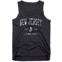 Retro New Jersey Nj T Vintage Sports Tank Top