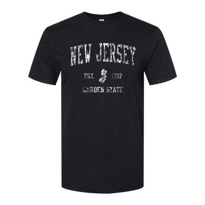 Retro New Jersey Nj T Vintage Sports Softstyle CVC T-Shirt