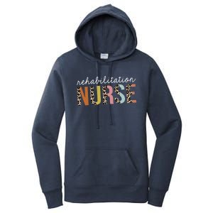 Rehab Nurse Life Leopard Print Rn Registered Nursing Cute Gift Women's Pullover Hoodie