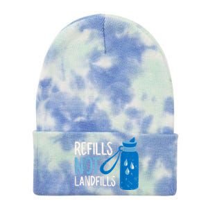 Refills Not Landfills World Water Day Save Water Gift Tie Dye 12in Knit Beanie