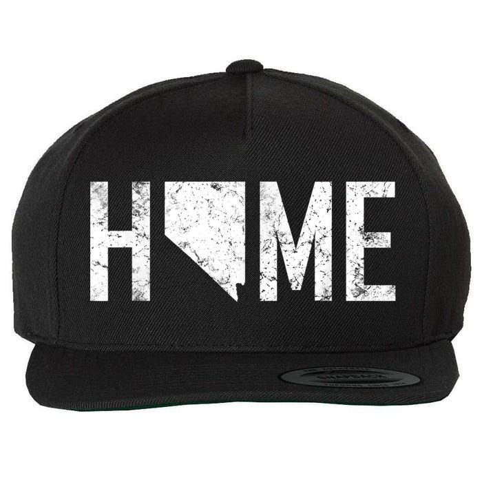Retro Nevada Las Vegas Is Home Wool Snapback Cap