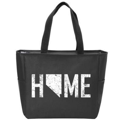 Retro Nevada Las Vegas Is Home Zip Tote Bag