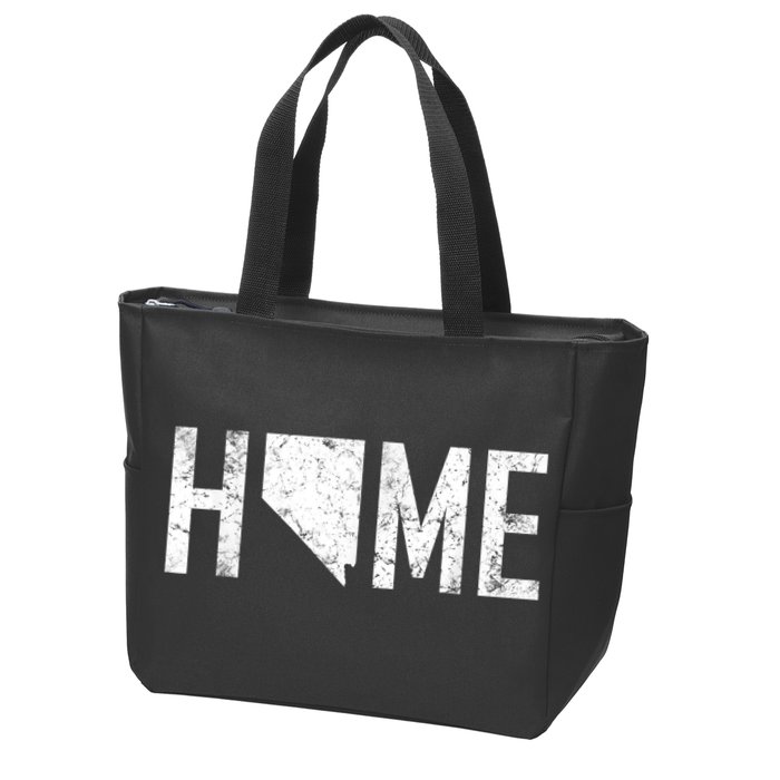 Retro Nevada Las Vegas Is Home Zip Tote Bag