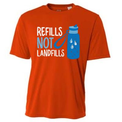 Refills Not Landfills World Water Day Save Water Gift Cooling Performance Crew T-Shirt