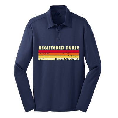 Registered Nurse Limited Edition Silk Touch Performance Long Sleeve Polo