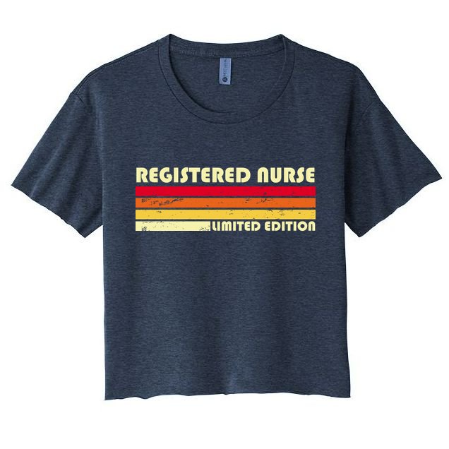 Registered Nurse Limited Edition Women's Crop Top Tee