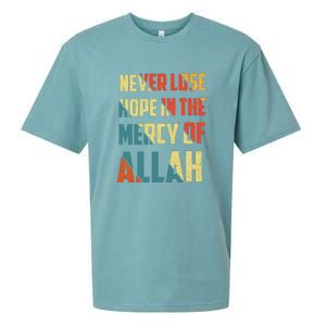 Retro Never Lose Hope In The Mercy Of Allah Gift For Ramadan Kareem Sueded Cloud Jersey T-Shirt