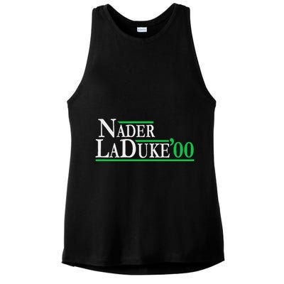 Ralph Nader Laduke Green Party 2000 Election Ladies PosiCharge Tri-Blend Wicking Tank