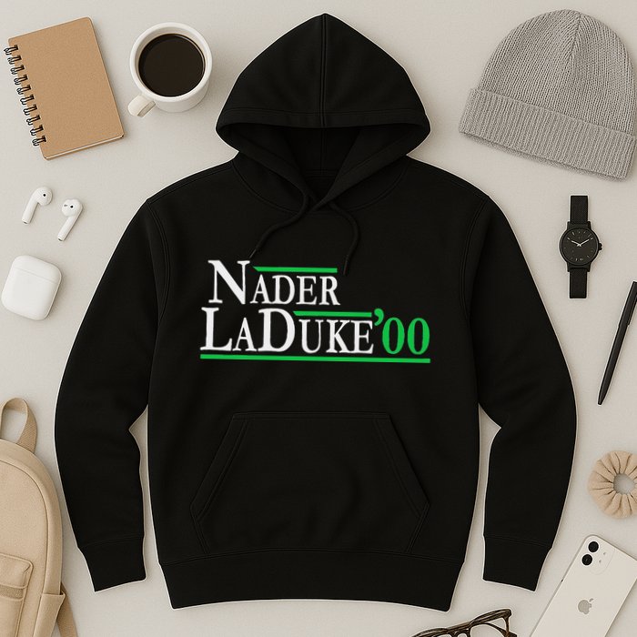 Ralph Nader Laduke Green Party 2000 Election Hoodie
