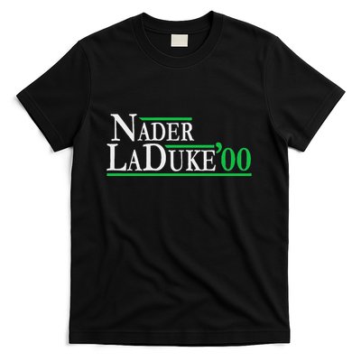 Ralph Nader Laduke Green Party 2000 Election T-Shirt