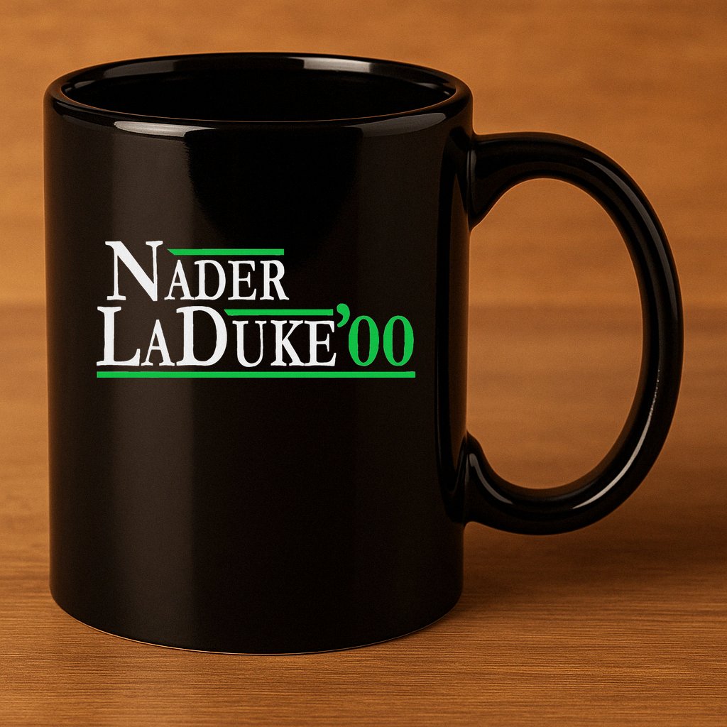 Ralph Nader Laduke Green Party 2000 Election 11oz C Handle Ceramic Mug