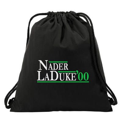 Ralph Nader Laduke Green Party 2000 Election Drawstring Bag