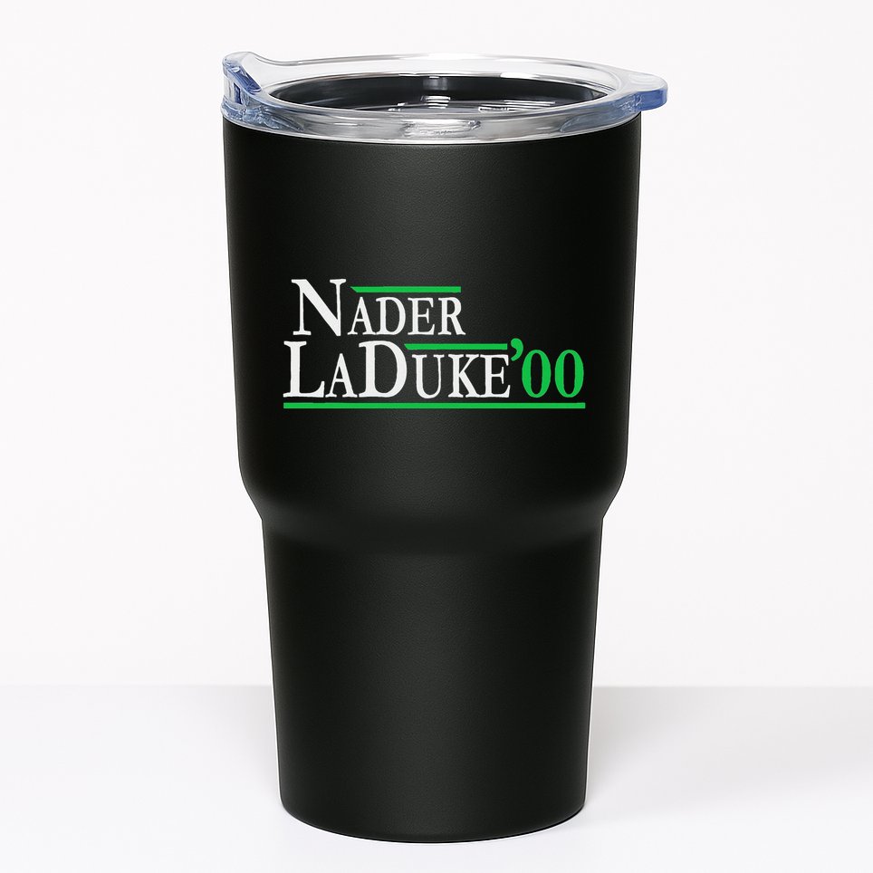 Ralph Nader Laduke Green Party 2000 Election Tumbler