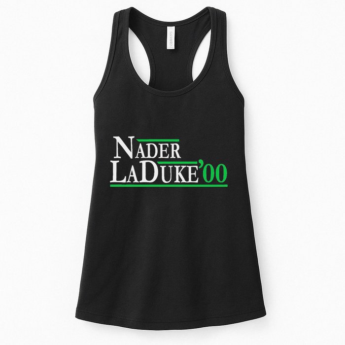 Ralph Nader Laduke Green Party 2000 Election Womens Tank Top