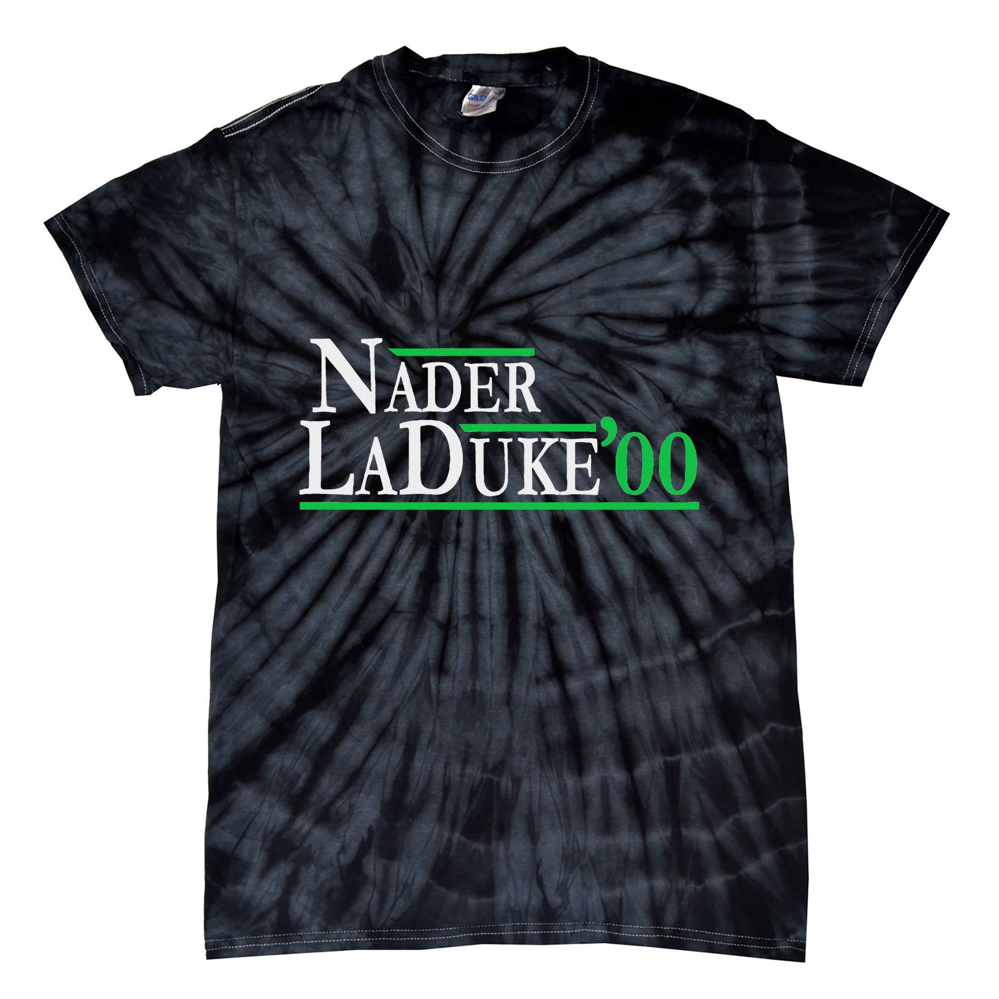 Ralph Nader Laduke Green Party 2000 Election Tie-Dye T-Shirt