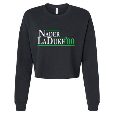 Ralph Nader Laduke Green Party 2000 Election Cropped Pullover Crew