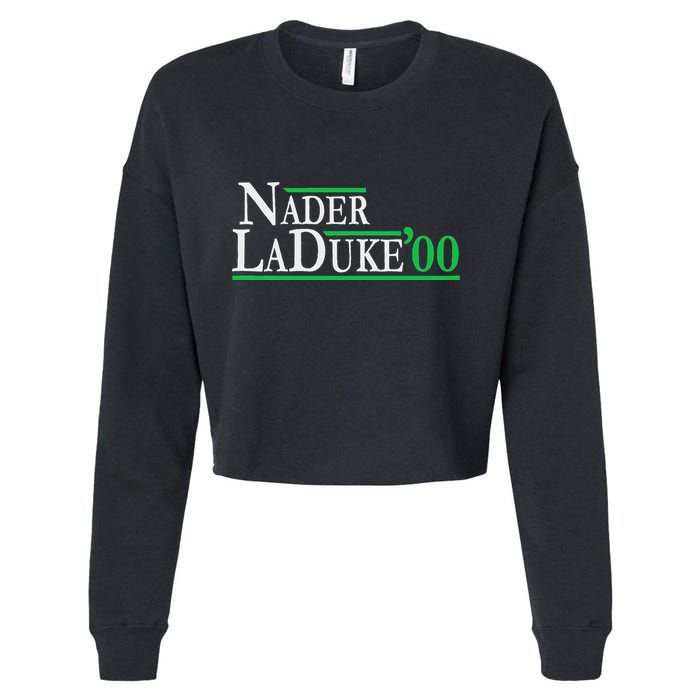 Ralph Nader Laduke Green Party 2000 Election Cropped Pullover Crew
