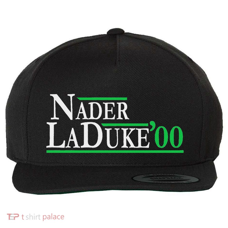 Ralph Nader Laduke Green Party 2000 Election Wool Snapback Cap