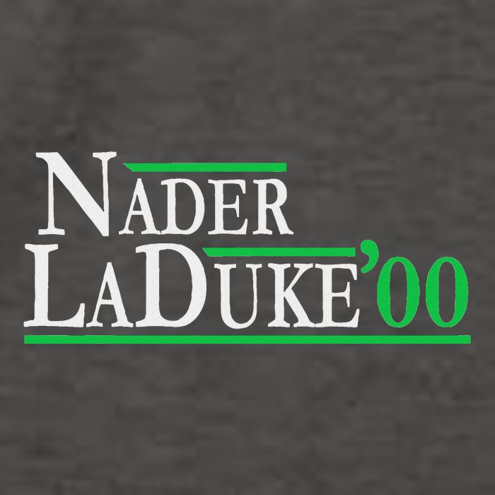 Ralph Nader Laduke Green Party 2000 Election Vector Backpack