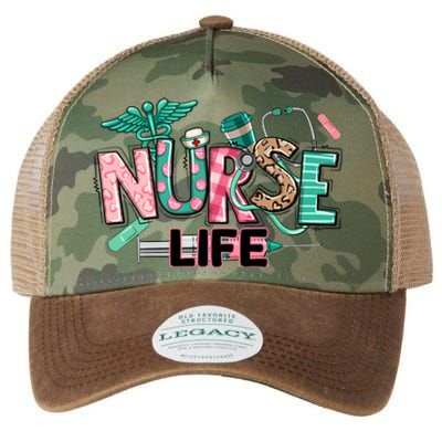 Retro Nurse Life Medical School Legacy Tie Dye Trucker Hat