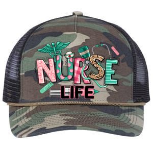 Retro Nurse Life Medical School Retro Rope Trucker Hat Cap