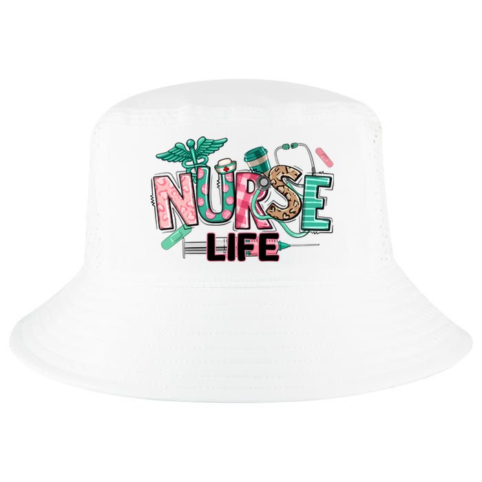 Retro Nurse Life Medical School Cool Comfort Performance Bucket Hat