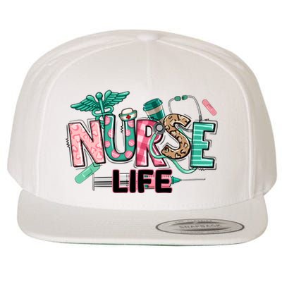 Retro Nurse Life Medical School Wool Snapback Cap