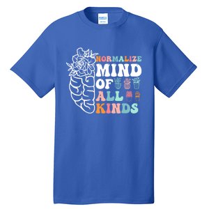 Retro Normalize Mind Of All Kinds Autism Awareness Gift Tall T-Shirt