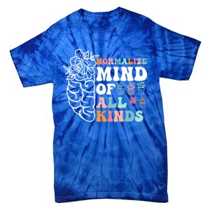 Retro Normalize Mind Of All Kinds Autism Awareness Gift Tie-Dye T-Shirt