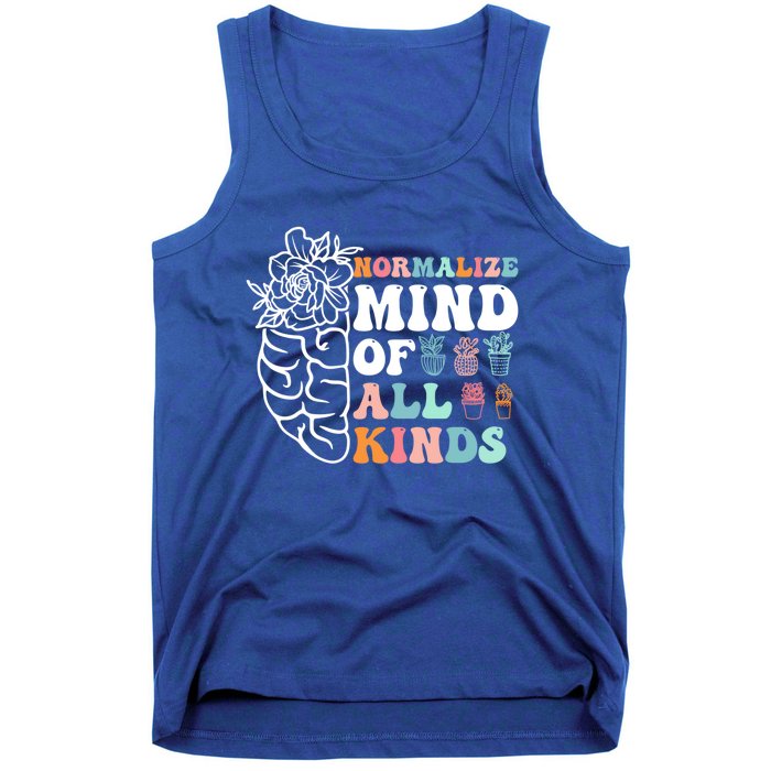 Retro Normalize Mind Of All Kinds Autism Awareness Gift Tank Top