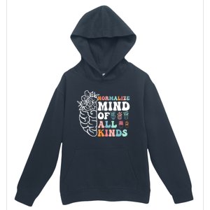 Retro Normalize Mind Of All Kinds Autism Awareness Gift Urban Pullover Hoodie