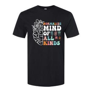 Retro Normalize Mind Of All Kinds Autism Awareness Gift Softstyle CVC T-Shirt