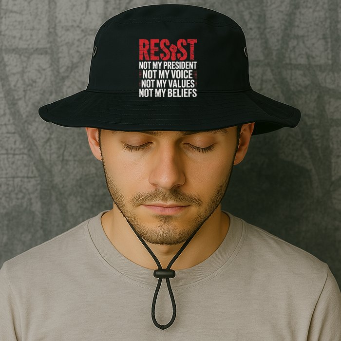 Resist Not My President Not My Voice Not My Values Not My Legacy Cool Fit Booney Bucket Hat